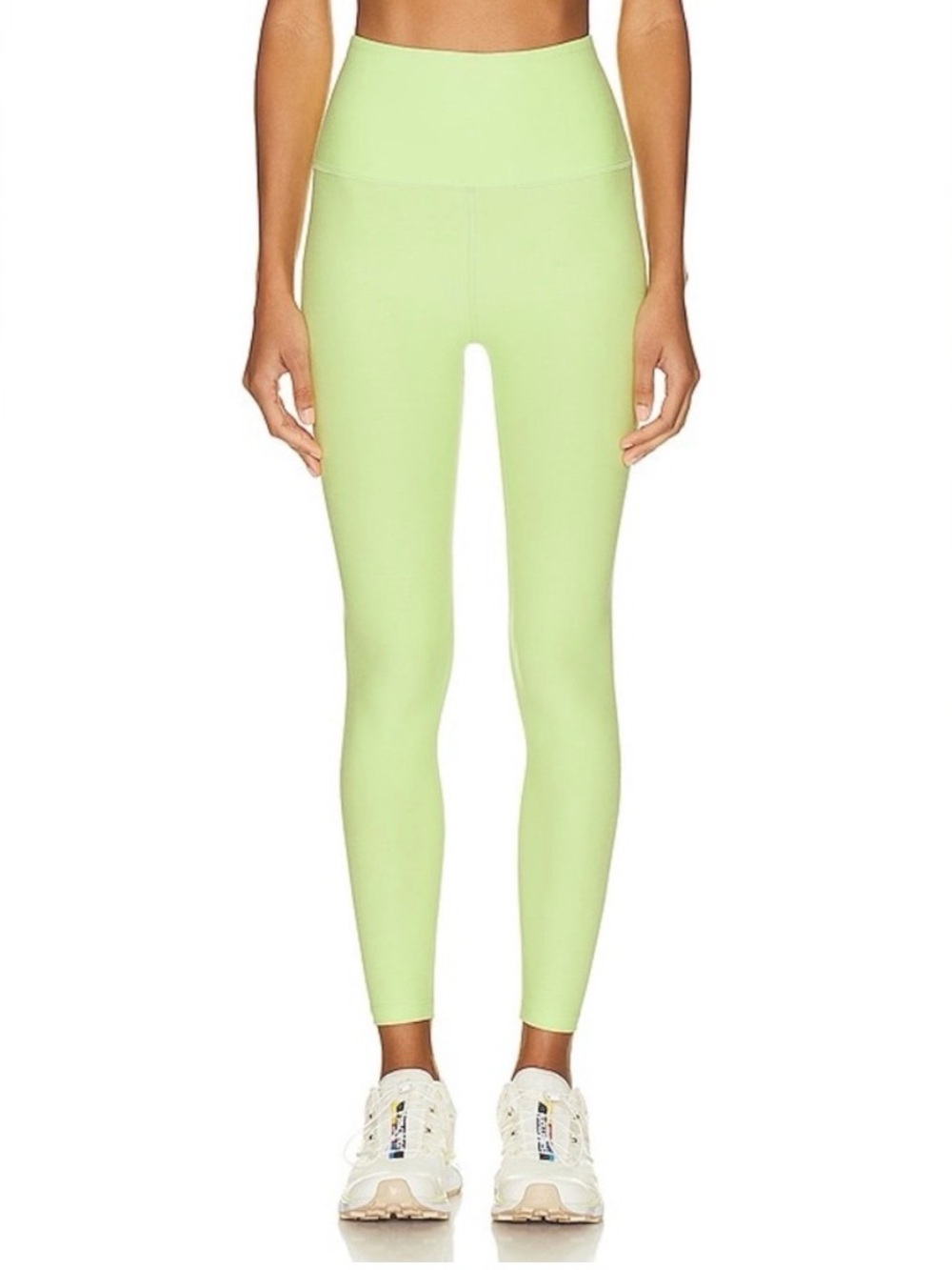 Beyond Yoga Spacedye Caught In The Midi Legging in Lime Ice Heather Medium
